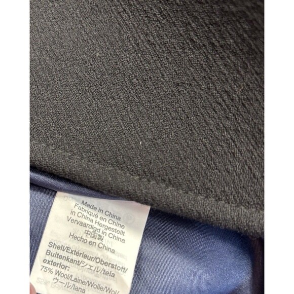 J.CREW BLACK CLASSIC LADY DAY COAT ITALIAN DOUBLE CLOTH WOOL SZ 4 OVERCOAT - Picture 6 of 7